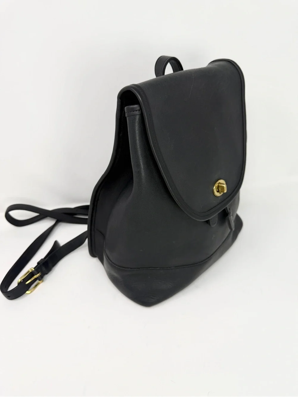 Coach black leather